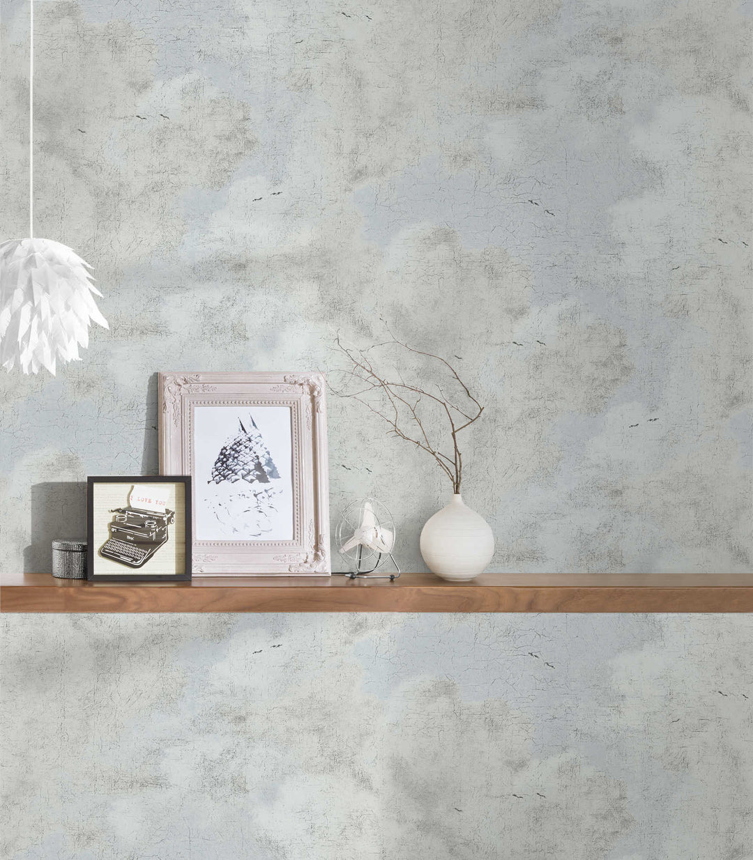 Tapetes 376491 AS Creation ar vintāža rakstsa gaiši zilas Tapetenshop.lv