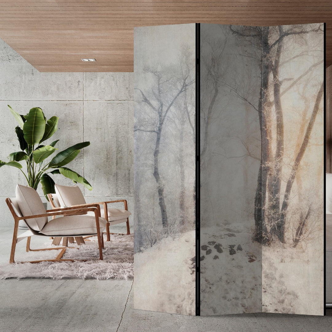 Istabas aizslietnis, divpusējs, 135x172, Miglainais ziemas mežs L-ART