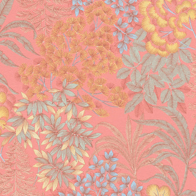 Smagūs gėlių tapetai švelniai rožine spalva, 1374164 AS Creation