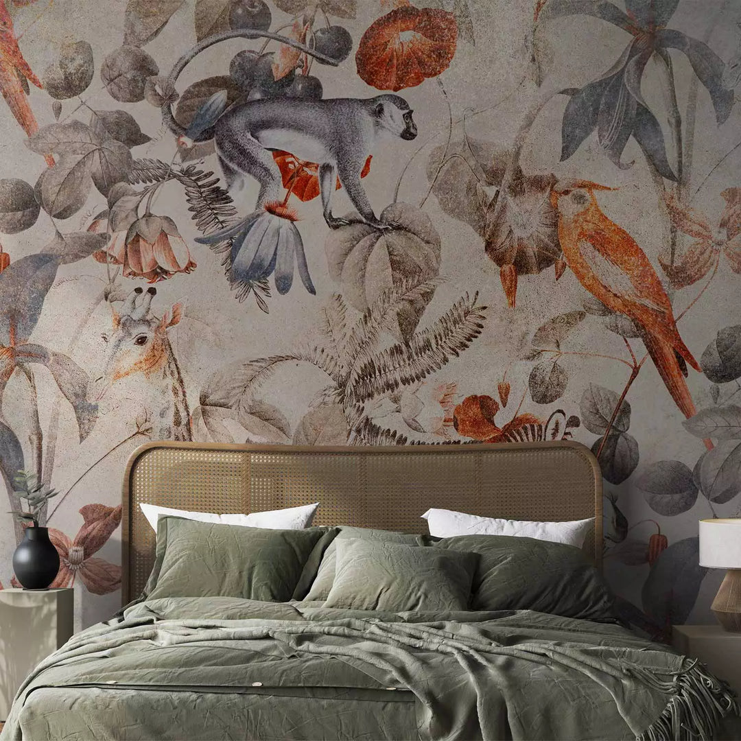 Valokuvatapetti Trooppinen tyyli - Savanna koti, 143075