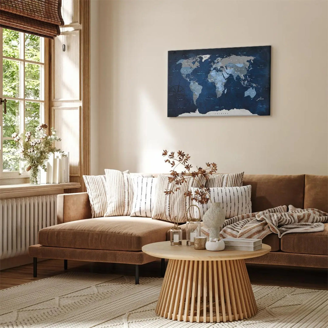 Canva A dark blue world