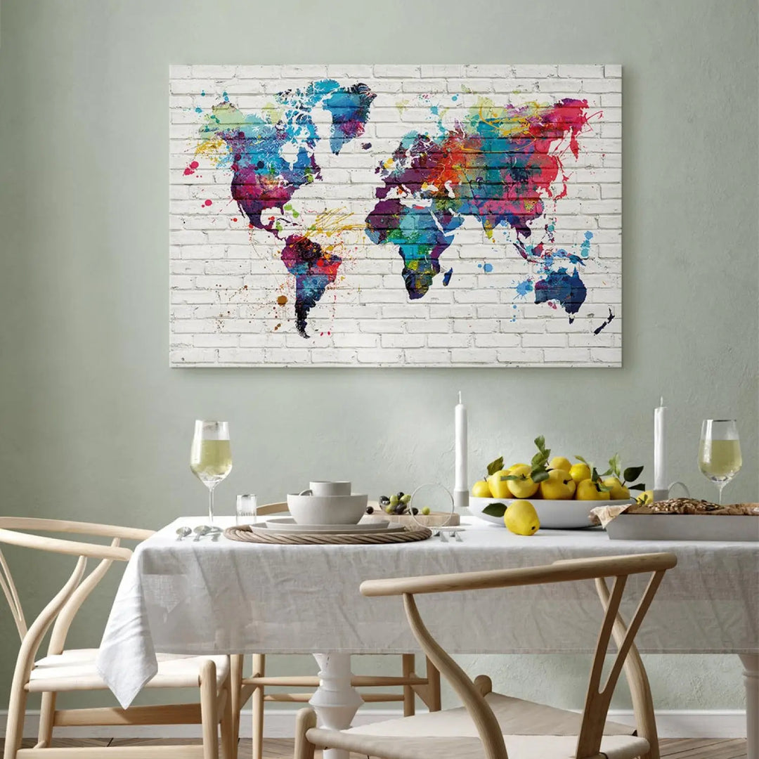 Canvas-taulut Nykyaikainen tyyli: maailman seinät