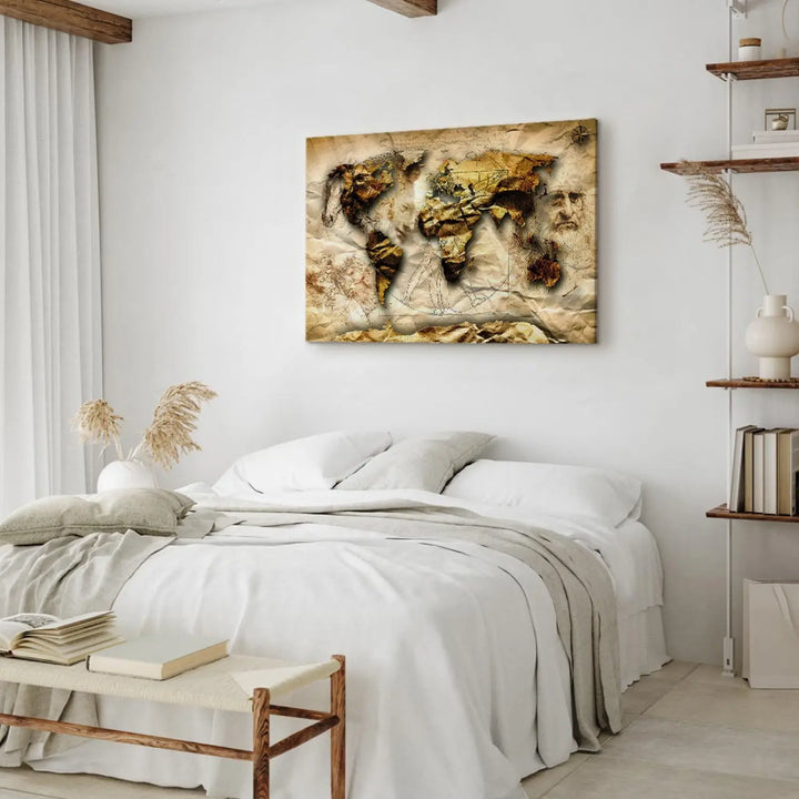 Canva - World Map in Leonardo da Vinci style, (X1), 92621