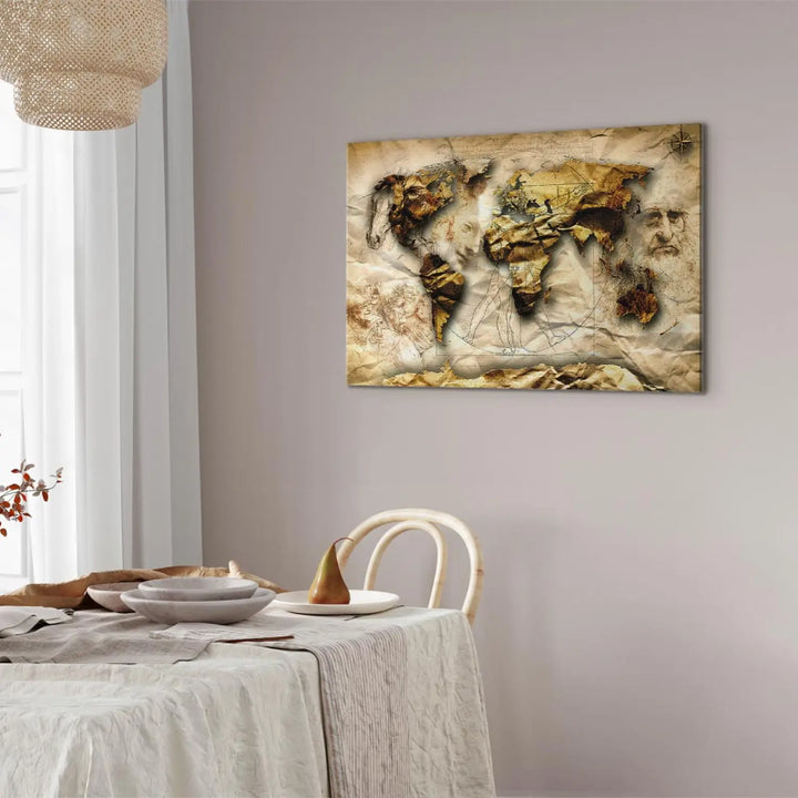 Canva - World Map in Leonardo da Vinci style, (X1), 92621