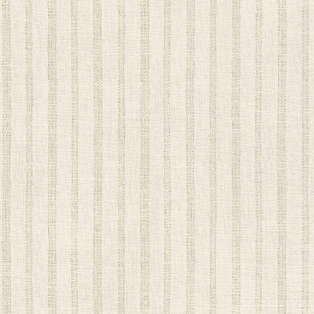 Kantri stila svītrainas tapetes: bēšos toņos - AS 390761 AS Creation