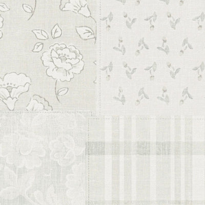 Country style wallpaper with floral pattern: light grey - 1373006 AS Creation