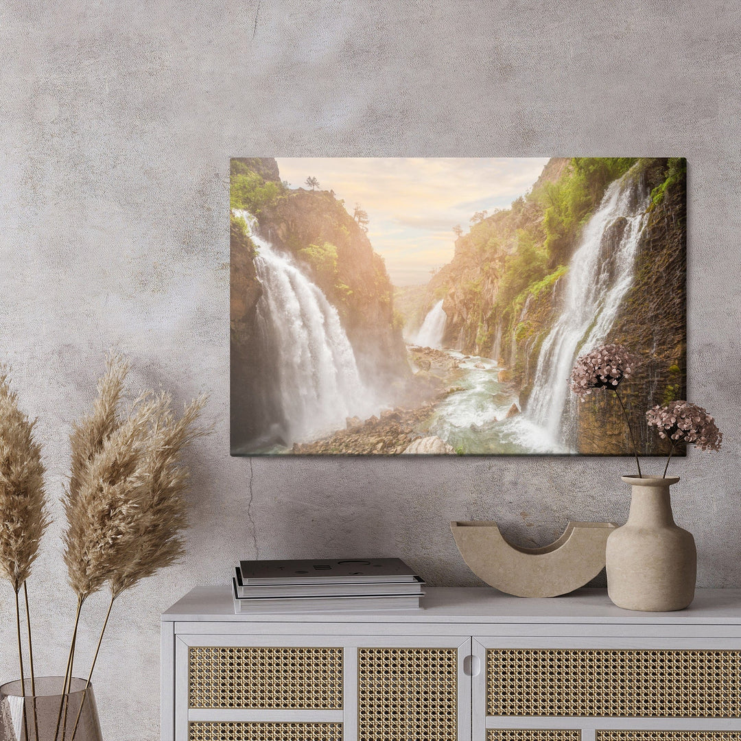 Kanva - 3D skats uz skaistajiem ūdenskritumiem, N-1549 X-ART