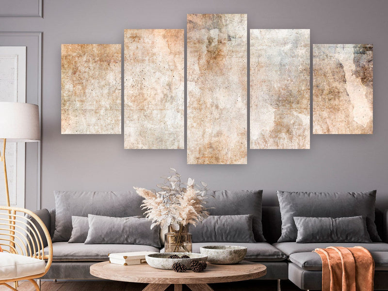 Canva - Abstract painting in soft brown tones, 151427 G-ART