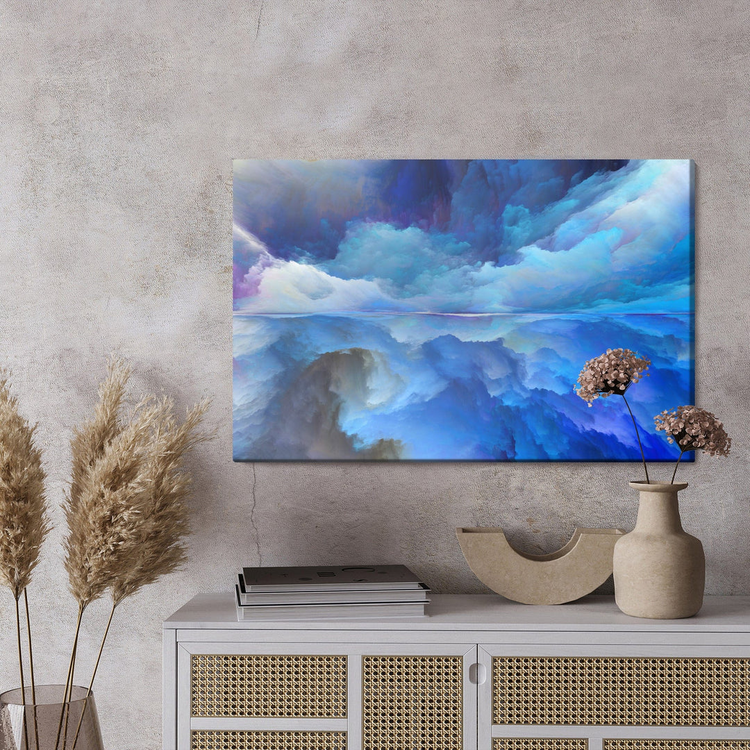 Kanva - Abstrakta mākoņu atspoguļojums, N-887 X-ART