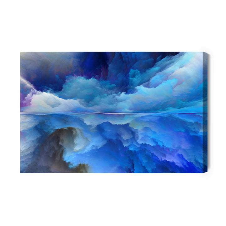 Kanva - Abstrakta mākoņu atspoguļojums, N-887 X-ART