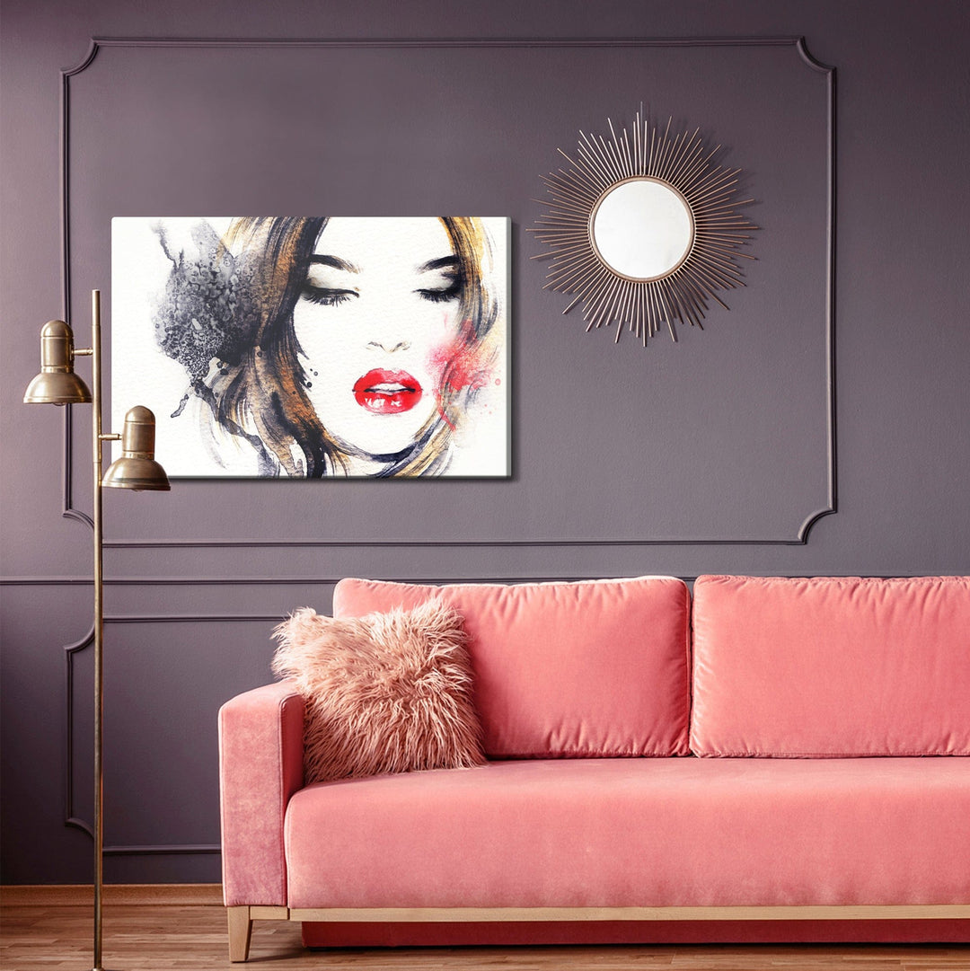 Kanva - Abstrakta sieviešu portreta glezna, N-41 X-ART