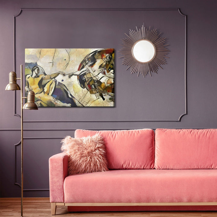 Kanva - Ādama radīšana Pablo Pikaso stilā, N-1150 X-ART