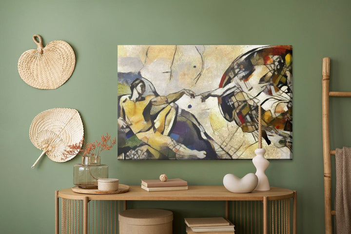 Kanva - Ādama radīšana Pablo Pikaso stilā, N-1150 X-ART