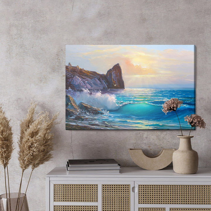 Kanva - Akmeņaina krasta līnija un jūra, N-573 X-ART