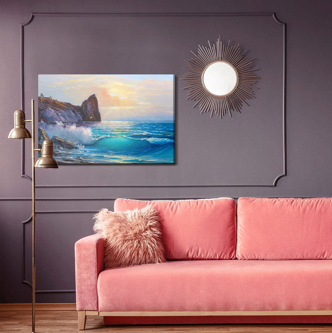 Kanva - Akmeņaina krasta līnija un jūra, N-573 X-ART