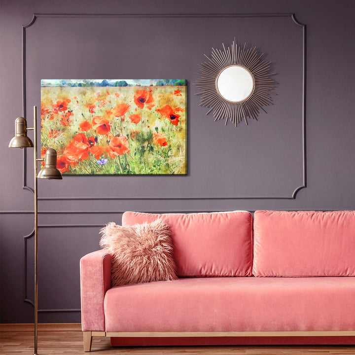 Kanva - Akrila magones pļavā, N-1522 X-ART