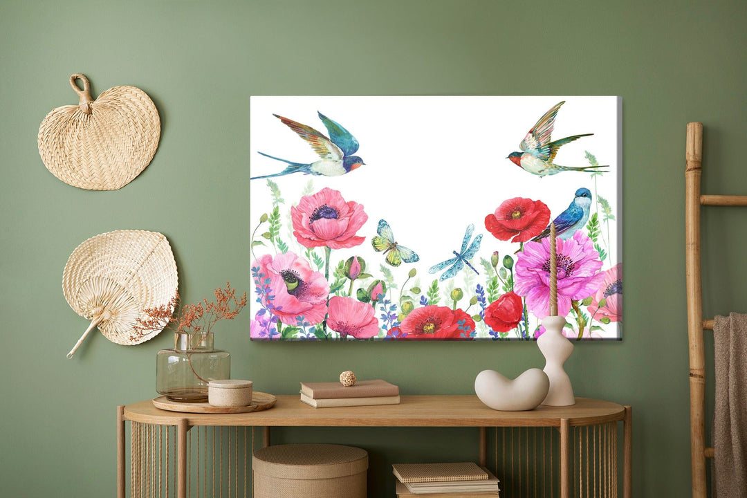 Kanva - Akrila magones un bezdelīgas, N-1519 X-ART