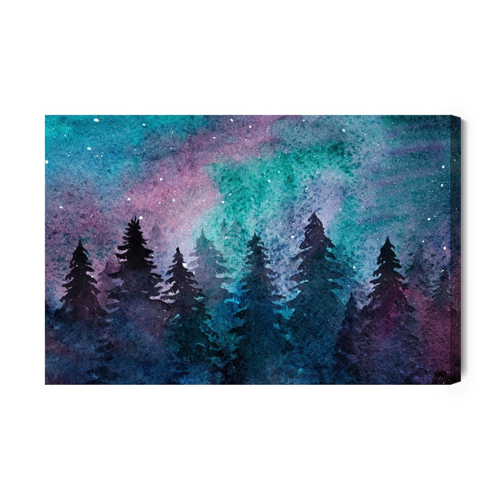 Kanva - Akvareļa nakts meža ainava, N-1216 X-ART