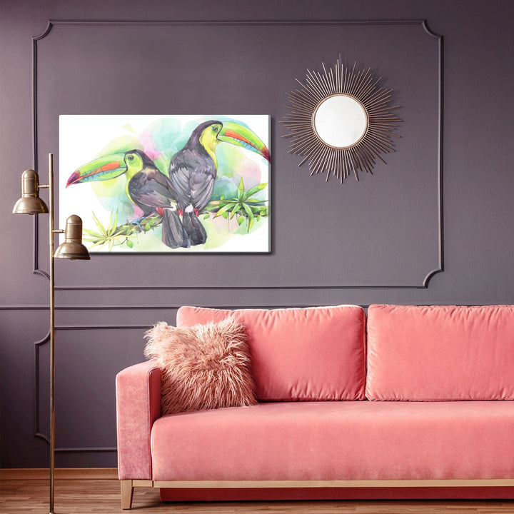 Kanva - Akvareļu papagaili, N-839 X-ART