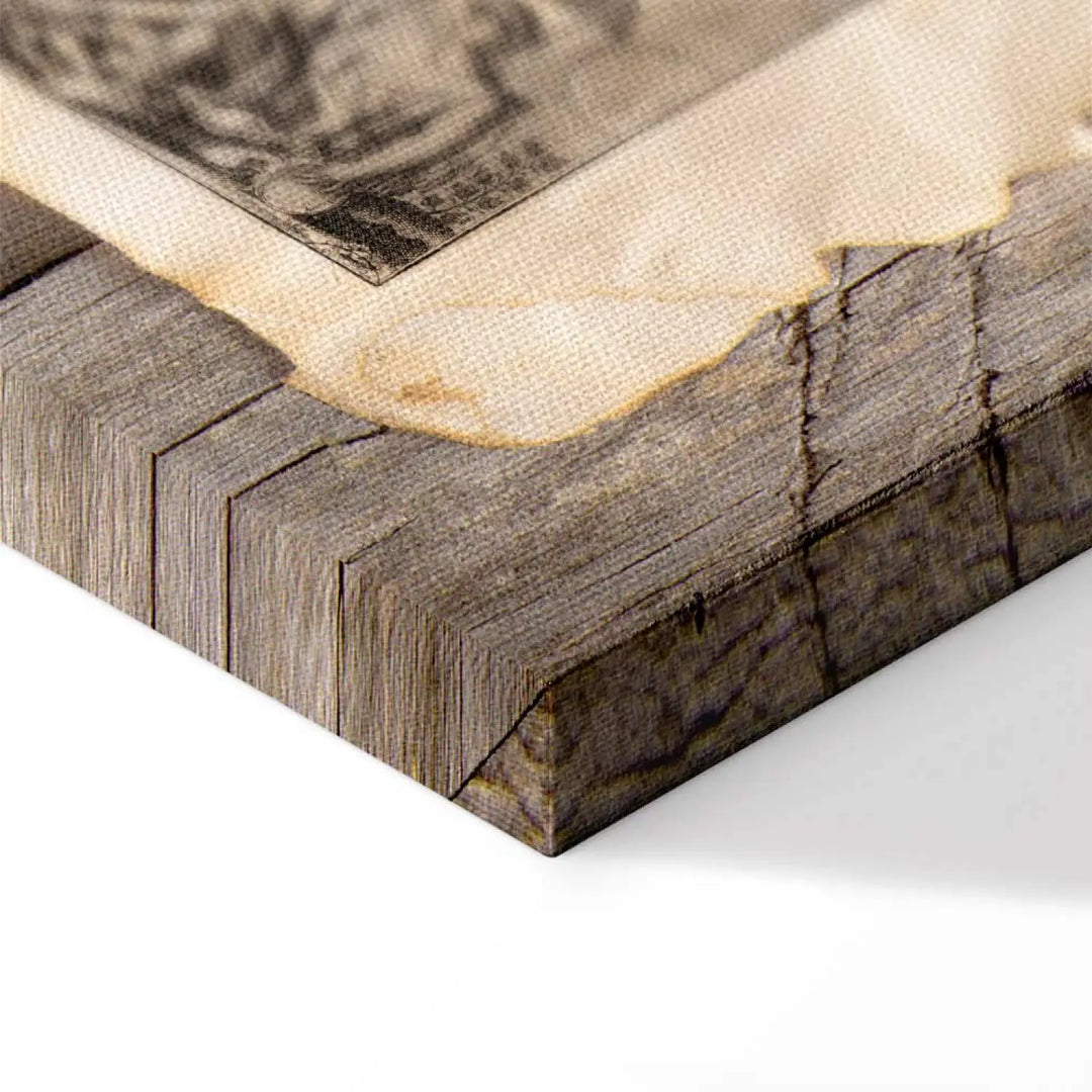 Glezna - Antīkās karte, vintāžas stils, brūnā krāsā, 91180 ART XL