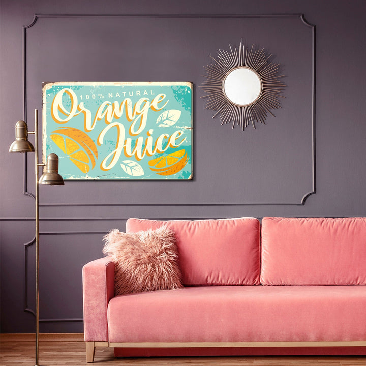 Kanva - Apelsīni un retro burti, N-2823 X-ART