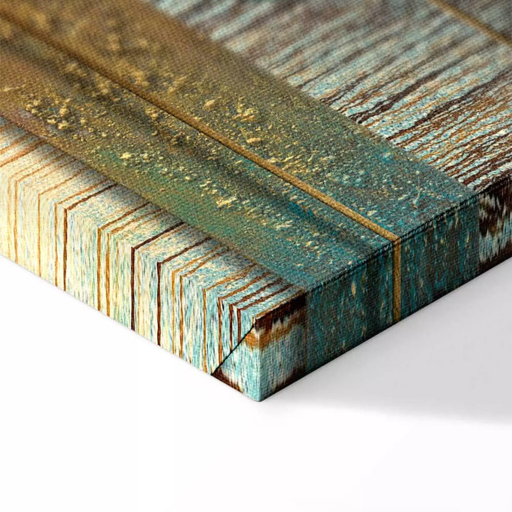 Glezna ar abstrakciju brūnā un tirkīzā krāsā, 91940 ART XL