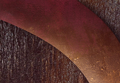 Paveikslai ant drobės su rudų tonų abstrakcija - rytietiška kompozicija, 91941 (x5) G-ART.