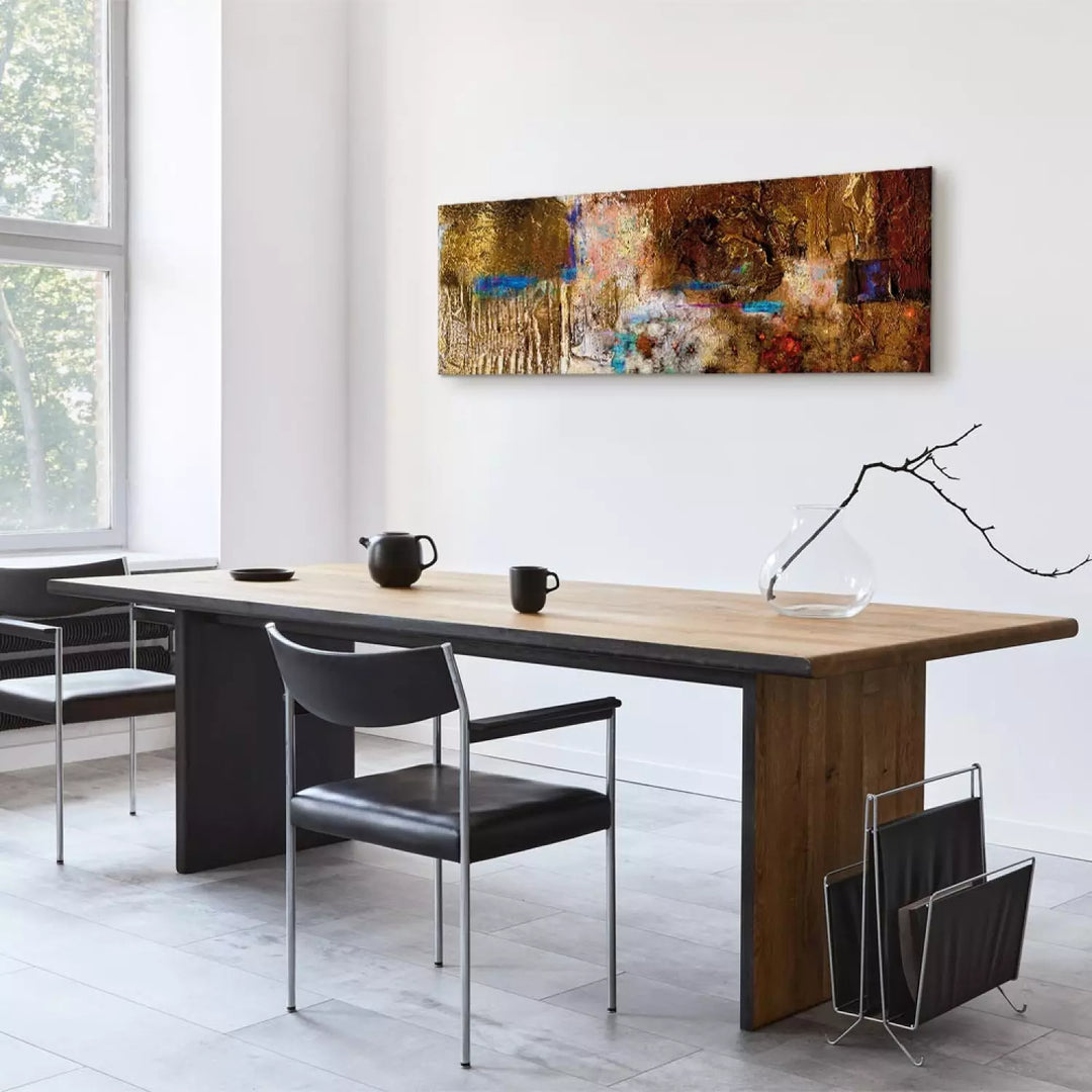 Glezna ar abstrakta rakstu - Zelta struktūra - dažādi izmēri ART XL