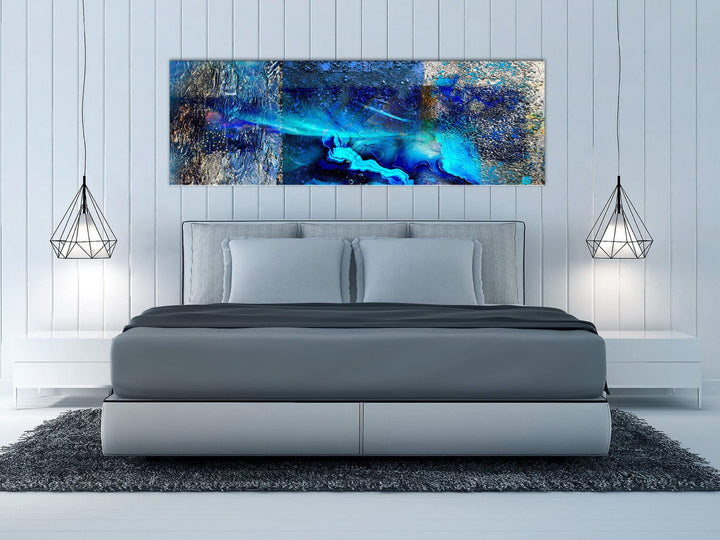 Glezna ar abstrakciju zilā krādā - Manas domas (x 1), 127475 G-ART.