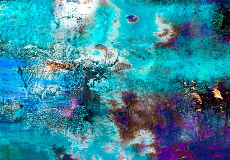 Glezna ar abstrakciju zilā krāsā - Abstrakts okeāns (x1) Tapetenshop.lv.