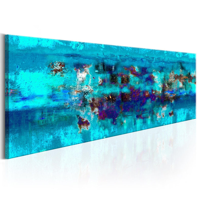 Glezna ar abstrakciju zilā krāsā - Abstrakts okeāns (x1) Tapetenshop.lv.