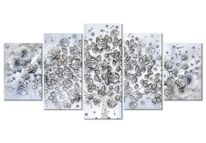 Glezna ar abstrakta koku - Ziemas koks, (x 5), 150084 G-ART
