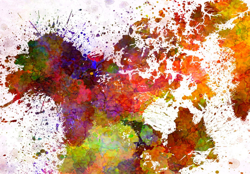 Kanva ar abstrakta pasaules karti - Mākslinieciskā pasaule, (x1), 91200 G-ART.