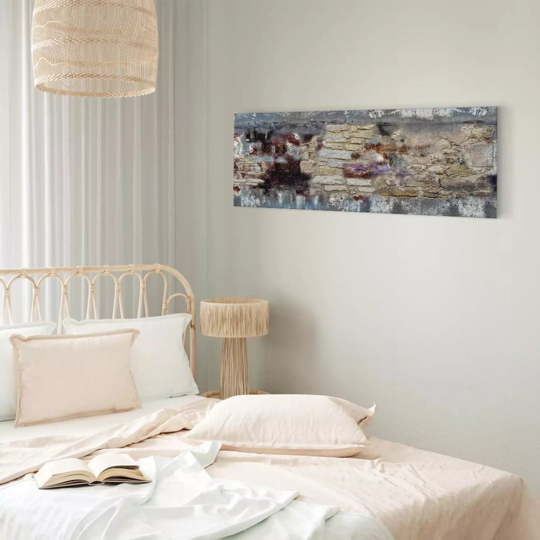 Abstrakta Glezna "Akmens Laiks" – Ķieģeļu Tekstūras Imitācija ART XL