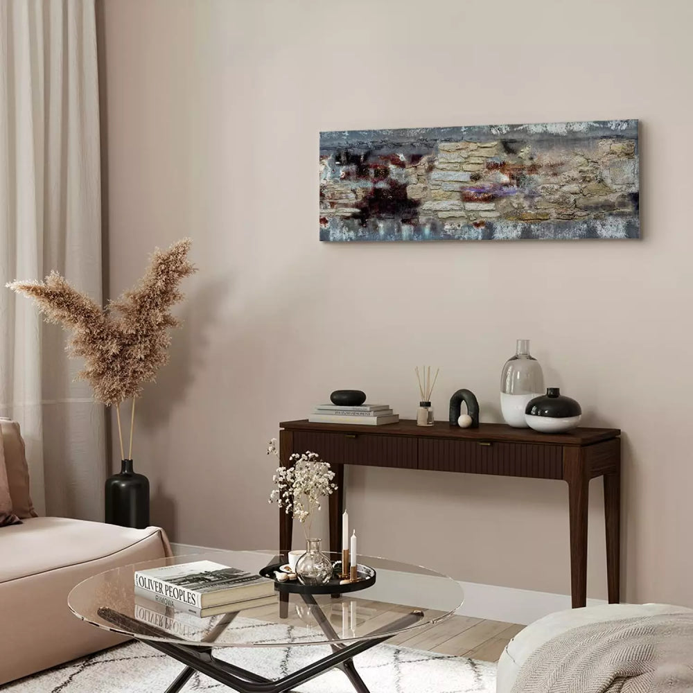 Abstrakta Glezna "Akmens Laiks" – Ķieģeļu Tekstūras Imitācija ART XL