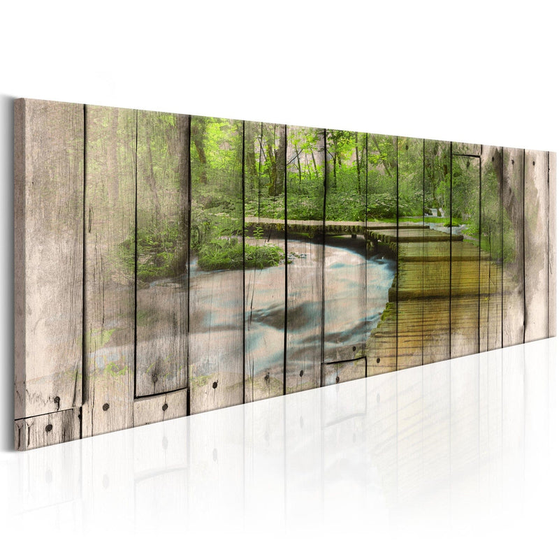 Glezna ar dabas skatu - Atmiņu upe, 92065 (x1) Tapetenshop.lv.
