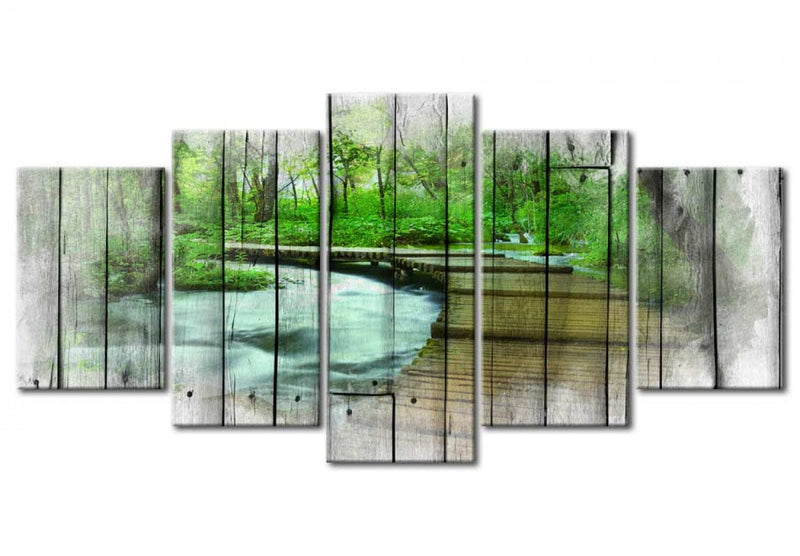 Canva with nature trail - Forest of Secrets, (x5), 92078 G-ART.