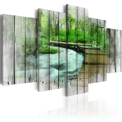 Paveikslai ant drobės su pažintiniu taku - Paslapčių miškas, (x5), 92078 G-ART.