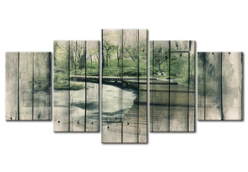 Canvas-taulut luontopolulla - Mystery River, (x5), 92070 G-ART.