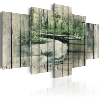 Canvas-taulut luontopolulla - Mystery River, (x5), 92070 G-ART.