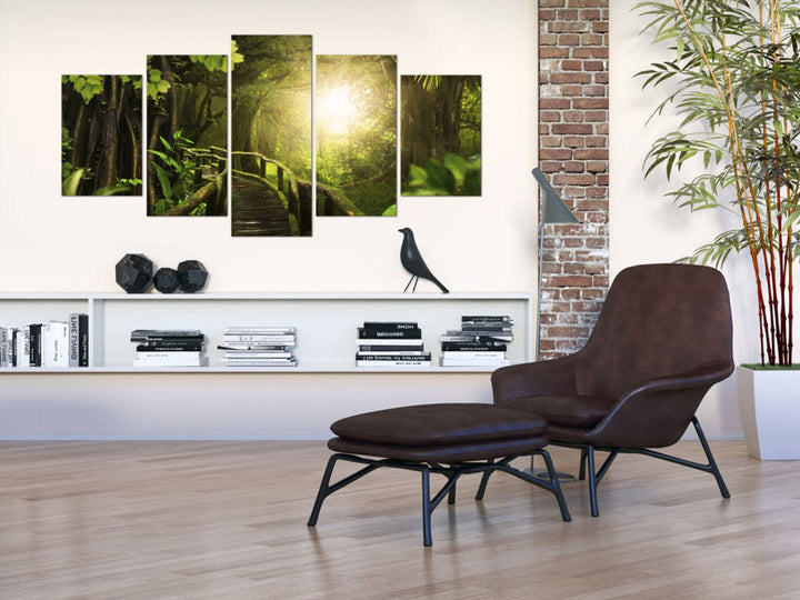 Glezna ar dabu zaļā krāsā - Maģiskie džungļi, (x5), 92632 G-ART