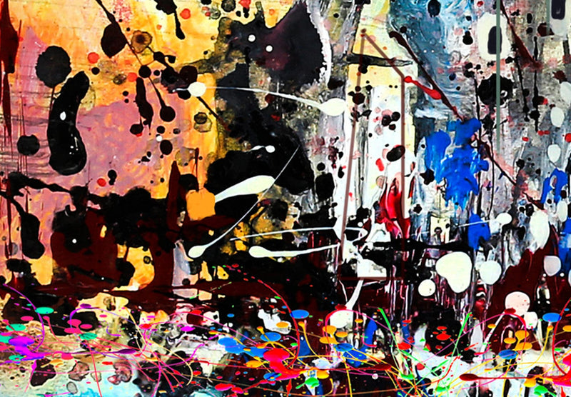 Glezna ar daudzkrāsainu abstrakciju - Brīvdienu skice, 130434 (x 1) Tapetenshop.lv