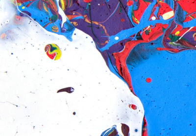 Canvas-taulut monivärinen abstraktio - Värikäs mielikuvitus, (x5), 92012 G-ART