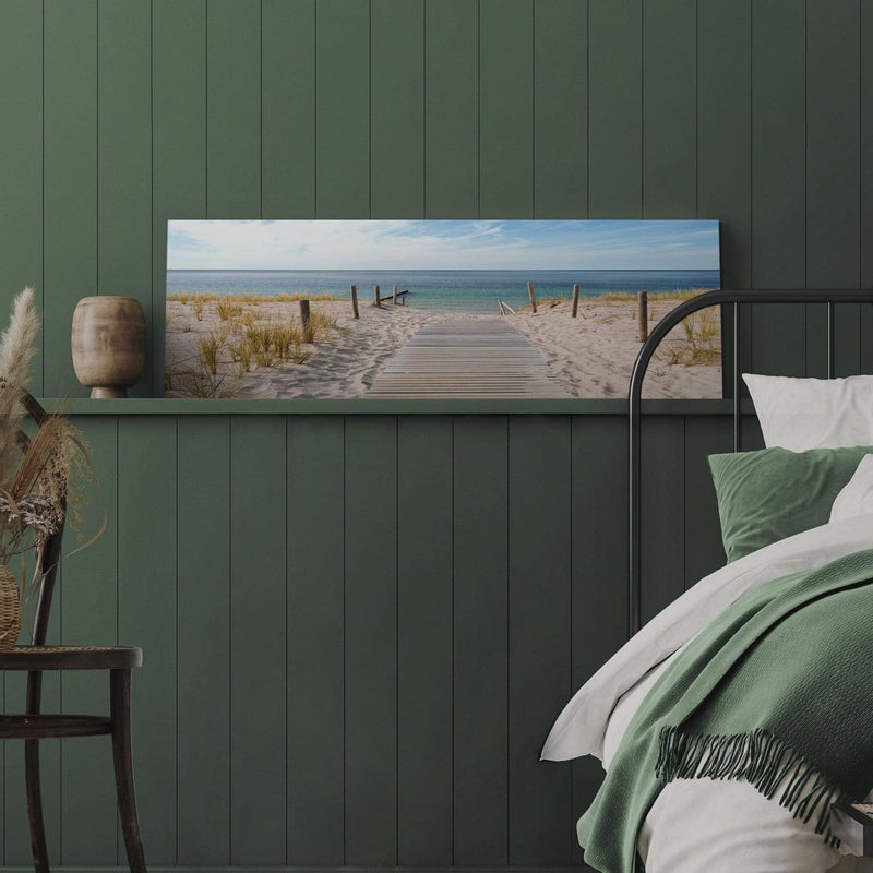 Glezna ar jūru un pludmali - Jūras klusums, 93951, (x1) Tapetenshop.lv.