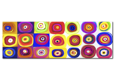 Kanva ar krāsainiem apļiem - Krāsains karuselis, (x1), 94170 G-ART