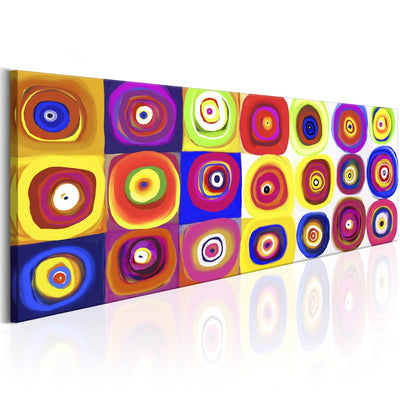 Glezna ar krāsainiem apļiem - Krāsains karuselis, (x1), 94170 Tapetenshop.lv