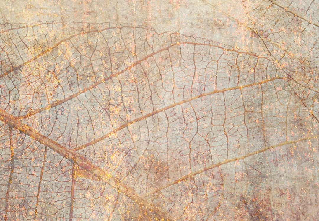 Glezna ar lapām uz abstaktā fona brūnos un vara toņos, 134974 G-ART.