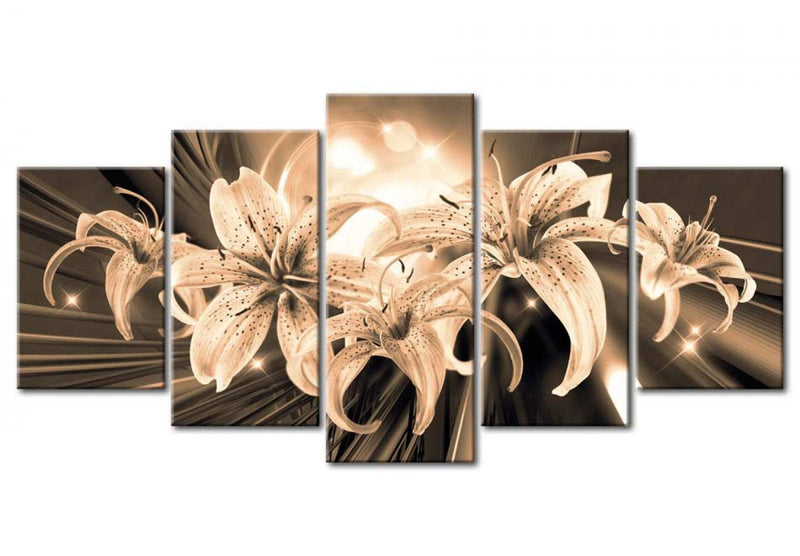 Canva with lily in brown shades - Memory Bouquet, 90609 (x5) G-ART.