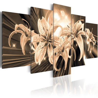 Canva with lily in brown shades - Memory Bouquet, 90609 (x5) G-ART.