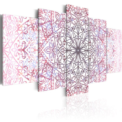 Canva with mandala pattern in pink, (x5), 94194 G-ART.